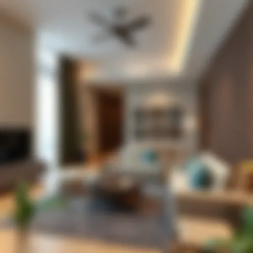 Contemporary studio flat interior in Deira