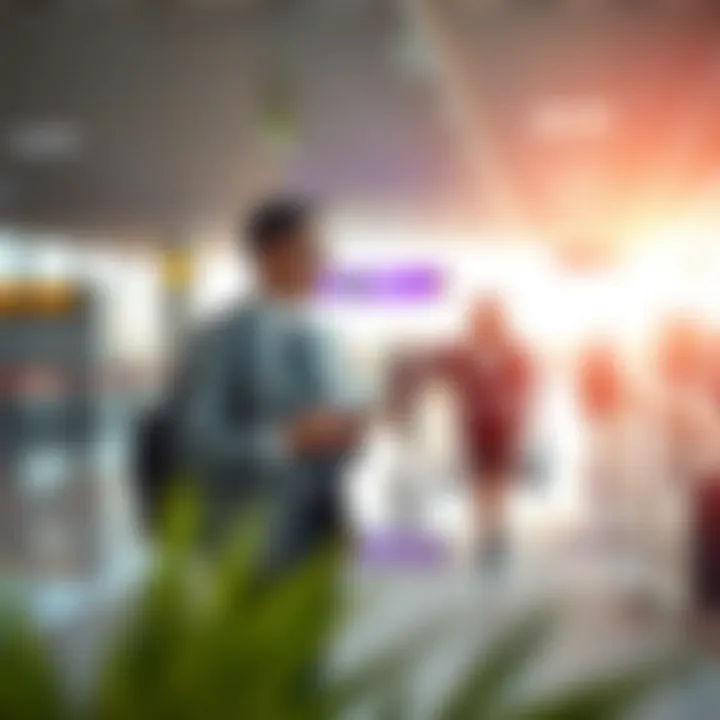 Personalized Traveler Assistance Traveler receiving assistance at Dubai airport