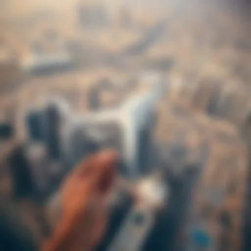 Aerial view of Dubai showcasing urban real estate development