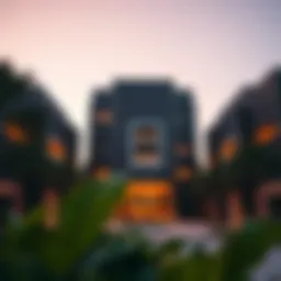 Exterior view of Damac Park Towers showcasing its modern design