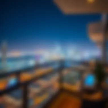Skyline view from the Damac Residence balcony