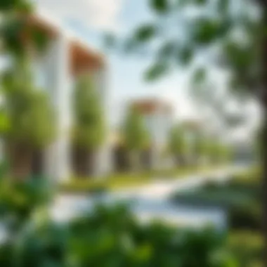 Innovative Architecture and Green Spaces Architectural innovation exemplified in a Danube Homes project with green spaces