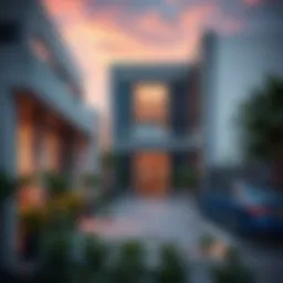 Modern residential architecture in Dubai