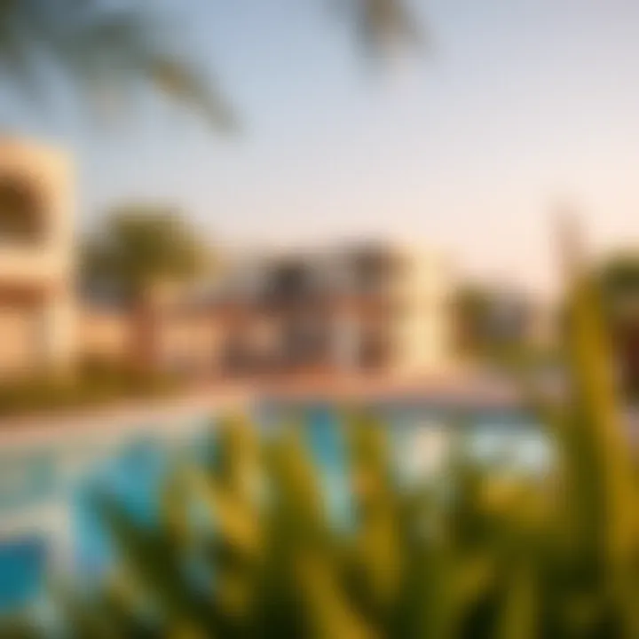 Community Amenities of Danube Townhouses Amenities of Danube townhouse community including pool and park