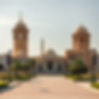 Historical landmarks adjacent to Dira Corniche highlighting its cultural significance