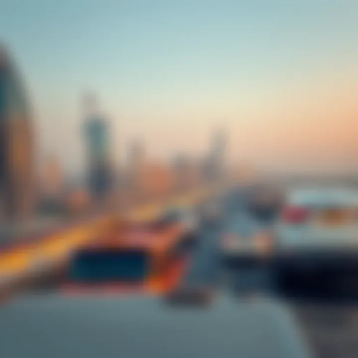 Panoramic view of the skyline from Dira Corniche illustrating urban development