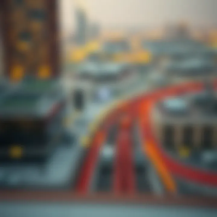 Impact of Etihad Rail on Dubai's Connectivity Map of Dubai highlighting key areas affected by Etihad Rail connectivity