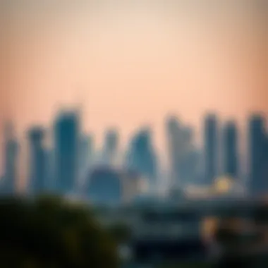 Luxurious skyline of Dubai showcasing modern architecture