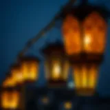 Traditional Emirati lanterns lit for Eid festivities