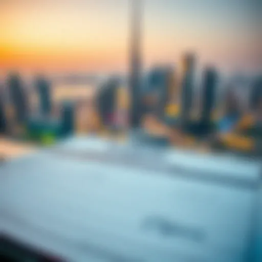 Ejari registration document with Dubai skyline