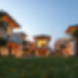 Elegant view of Emaar Golf Villas showcasing architectural design