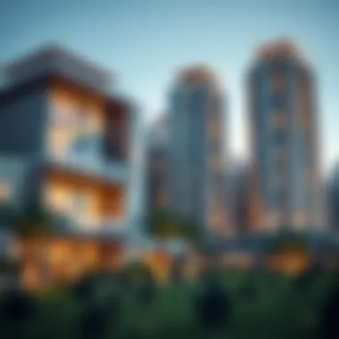 A modern Emaar off-plan property development showcasing architectural design