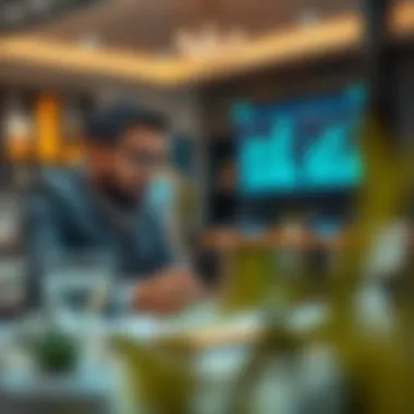 Investors analyzing market trends and data for off-plan properties