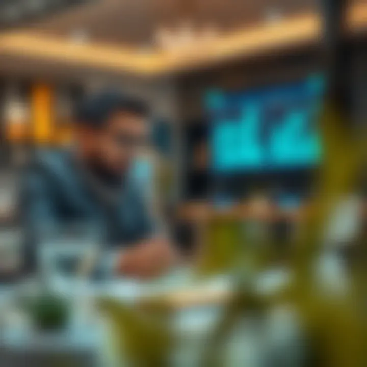 Investors analyzing market trends and data for off-plan properties