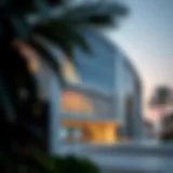 Exterior view of Emirates ID Centre in Al Barsha showcasing its architecture.