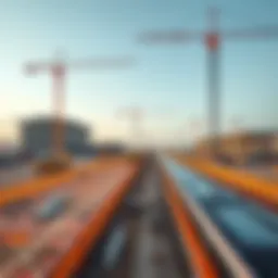 Etihad Rail construction site showcasing modern engineering and technology