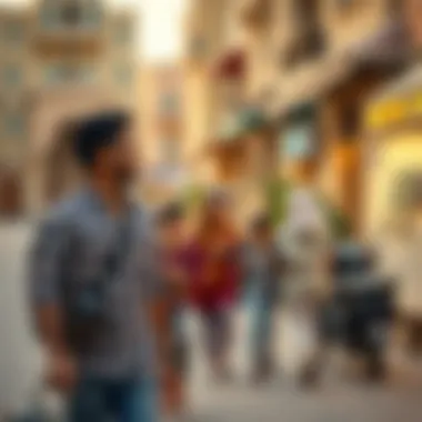 Expat family exploring Al Nahda