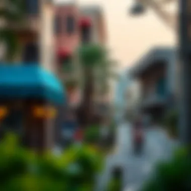 Vibrant street view of Al Nahda neighborhood