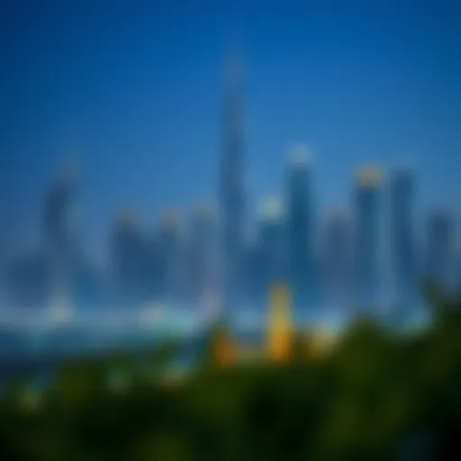 A stunning skyline of Dubai showcasing luxurious real estate developments