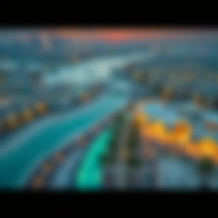 Aerial View of Jumeirah Aerial view of Jumeirah showcasing its luxurious lifestyle and amenities