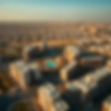 Aerial Perspective of Real Estate Developments Aerial view showcasing the real estate landscape