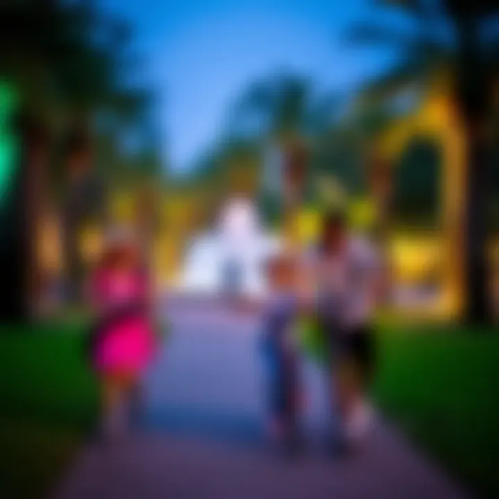 Families enjoying recreational activities in a Dubai park