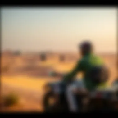 Desert Adventures: Nature's Playground Scenic view of desert landscape and adventure activities
