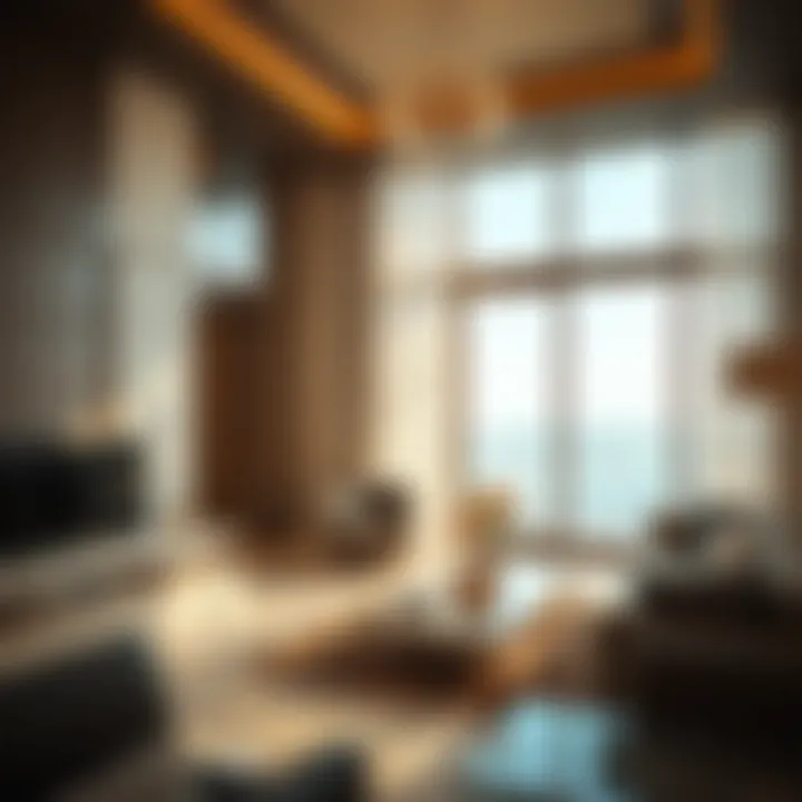 Interior of a luxury apartment in Addax Tower
