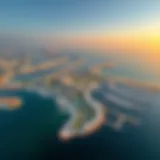 Aerial view of Ajman Zorah showcasing waterfront developments