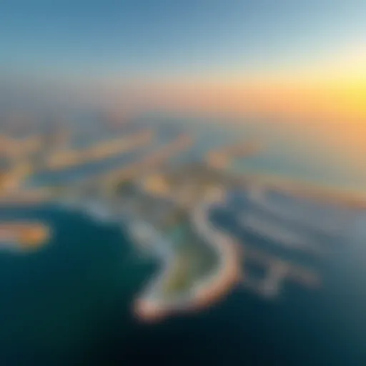 Aerial view of Ajman Zorah showcasing waterfront developments