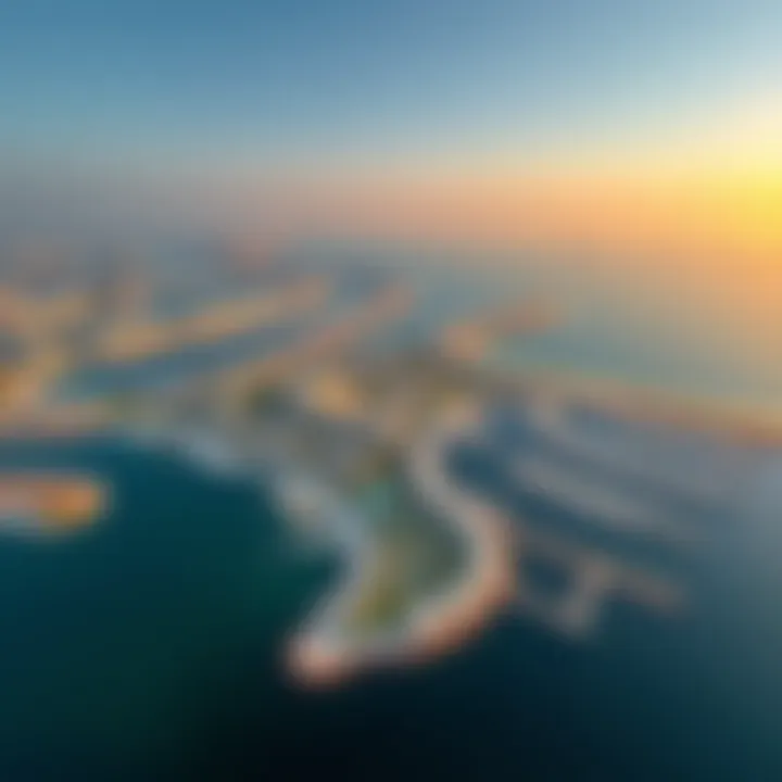 Aerial view of Ajman Zorah showcasing waterfront developments