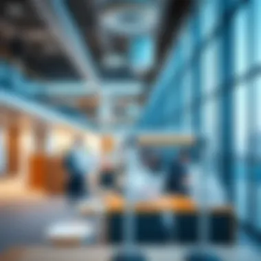 Interior Layout Featuring Modern Facilities Interior layout of Al Muteena Technic Building highlighting modern facilities