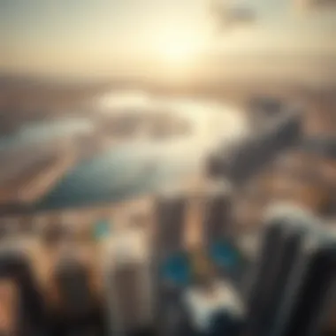 Aerial View of Real Estate Developments Aerial view of real estate developments on Al Reem Island