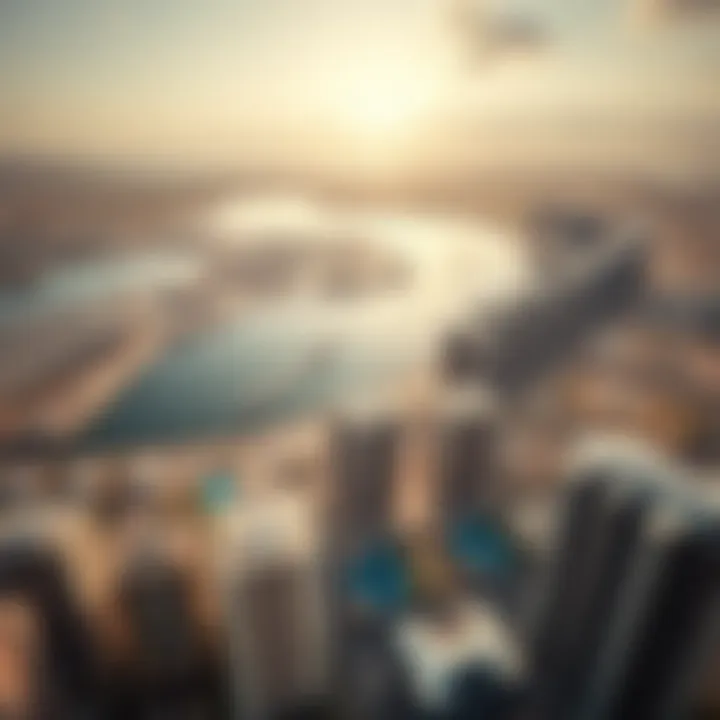 Aerial View of Real Estate Developments Aerial view of real estate developments on Al Reem Island