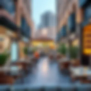 Dining and Shopping in Al Rigga Local dining and shopping options in Al Rigga's bustling atmosphere