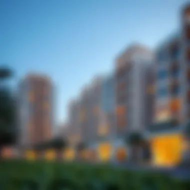 Residential Living in Al Rowdah - Luxury and Comfort Luxurious residential buildings highlighting Al Rowdah's living spaces