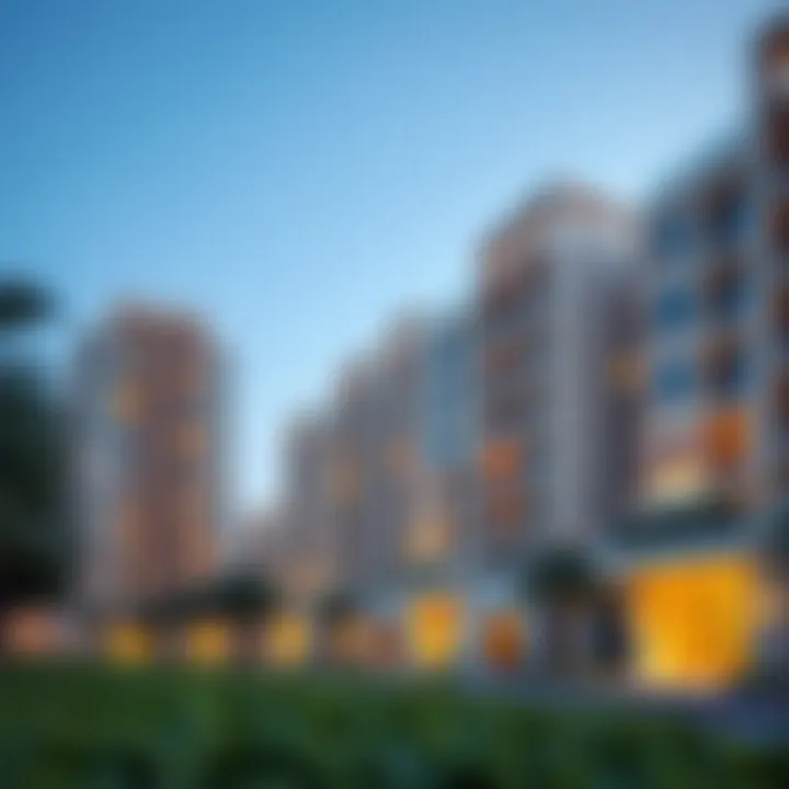 Residential Living in Al Rowdah - Luxury and Comfort Luxurious residential buildings highlighting Al Rowdah's living spaces