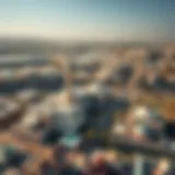 Aerial view of الوصل الاماراتي showcasing its unique architectural landscape