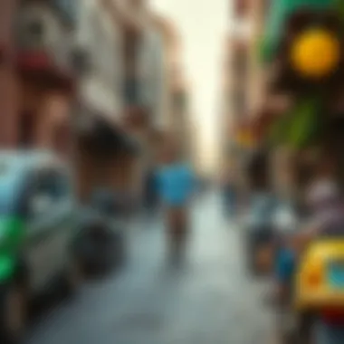 Community Vibrancy in الوصل الاماراتي Vibrant streets of الوصل الاماراتي illustrating community life