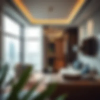 Elegant Apartment Interior at Al Wasl Properties Modern apartment interior in Al Wasl Properties