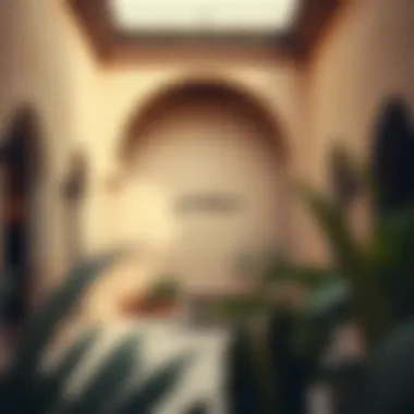 A Glimpse into Traditional Courtyards Interior courtyard showcasing traditional Emirati architectural elements