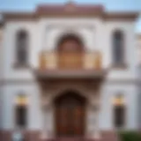 Intricate facade design of a historic Emirati house