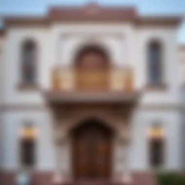 Intricate facade design of a historic Emirati house