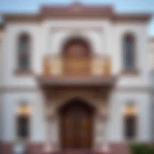 Intricate facade design of a historic Emirati house