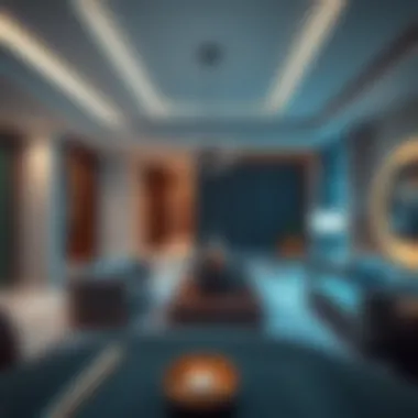 Luxurious interior design of a living space within an Asyan property