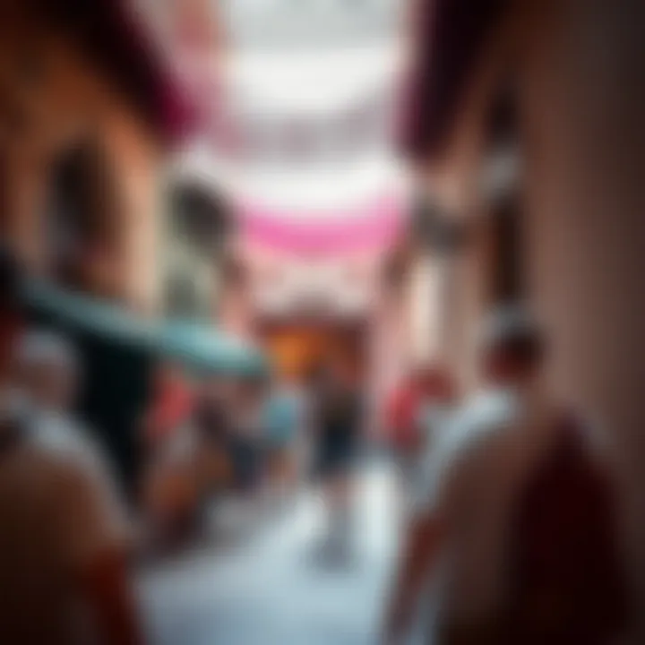 A Lively Experience in Bastakiya Quarter Visitors enjoying the vibrant atmosphere of Bastakiya