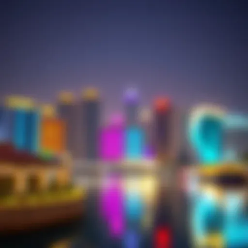 Vibrant skyline of Ben Ghatet Creek showcasing modern architecture