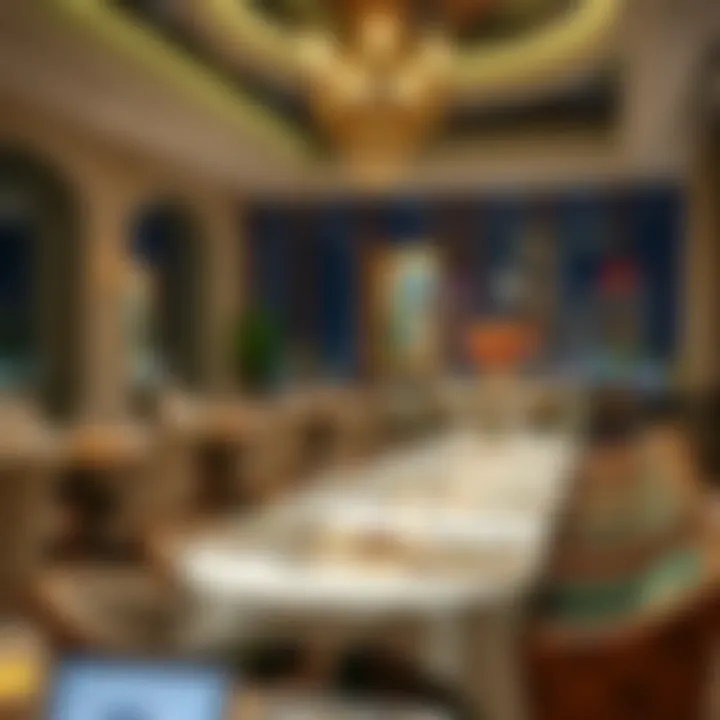 Exquisite dining setup in Jumeirah