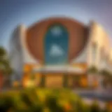 Exterior view of Bin Shabib Mall showcasing its unique architectural design