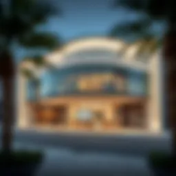 Exterior view of Binghatti Sales Boutique showcasing modern architecture